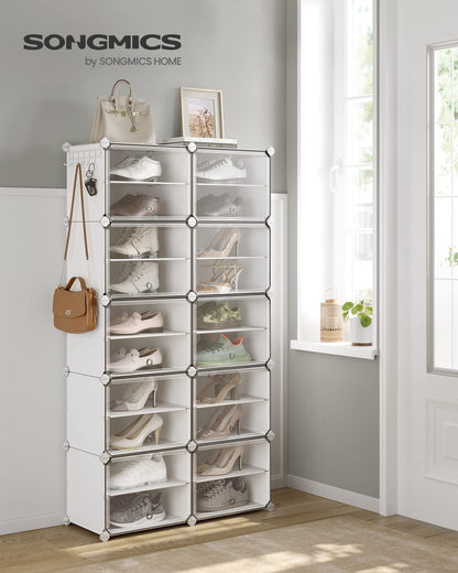 SONGMICS Shoe Rack Organizer, 10-Tier Shoe Storage Cabinet for Closet and Entryway, Holds 40 Pairs