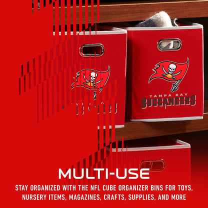 Franklin Sports NFL Tampa Bay Buccaneers Collapsible Storage Bin