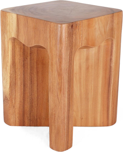 Rutledge & King Wooden End Table - Unique Wooden Side Table - Mid Century Side Table - Saur Wood Side Table - Small Accent Table - Mid Century Modern Side Table
