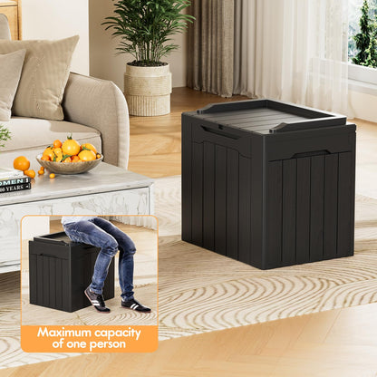 YESHOMY 30 Gal Plastic Storage Bins with Lid Stackable Box Organizers for Living Room, Office