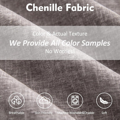 108" U Shaped Couch, Modular Sectional Sofa, 3-Seater Comfy Cloud Couch with Movable Ottoman, Deep Seat Couches for Living Room, Chenille, Slate