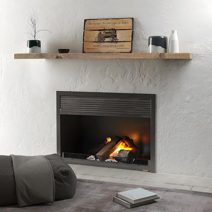 Floating Shelves | 8" Deep Rustic Reclaimed Barnwood Wall Hanging Shelves with Invisible Heavy-Duty Metal Bracket | Wall Mounted | Farmhouse Style | 48 inches, 2 PCs, Distressed Natural