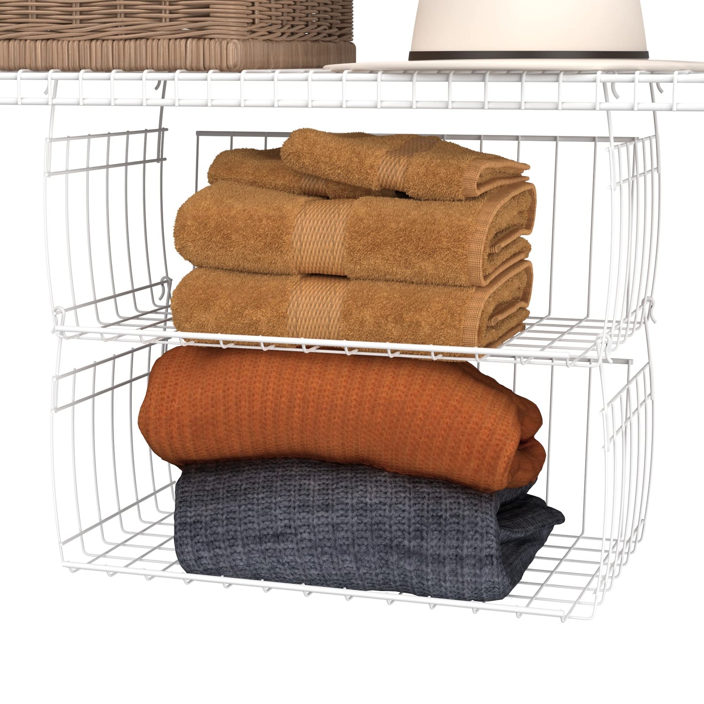 ClosetMaid Wire Hanging Shelf Basket for Storage, Organization in Closet or Pantry, No Assembly or