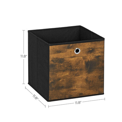 SONGMICS Storage Cubes, Set of 6, 11.8-Inch Foldable Closet Organizers