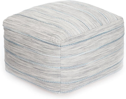 Anji Mountain 22"x22"x16" Handmade & Handcrafted Ottoman Pouf Comfortable Pouf Ottoman Foot Rest & Home Décor Accent for Living Room, Bedroom, Nursery, Kids Room, Patio