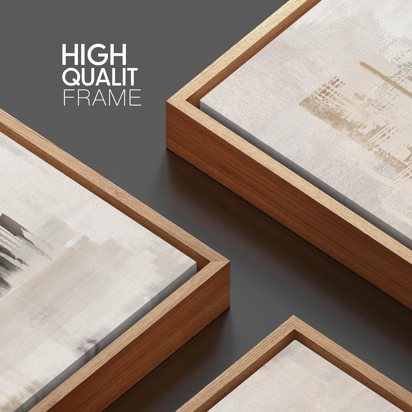 HPINUB Modern Abstract Canvas Art Prints, Black and White, 24"x36", 3-Pack, Neutral, Bedroom, Living Room, Office, Bathroom, Dining Room