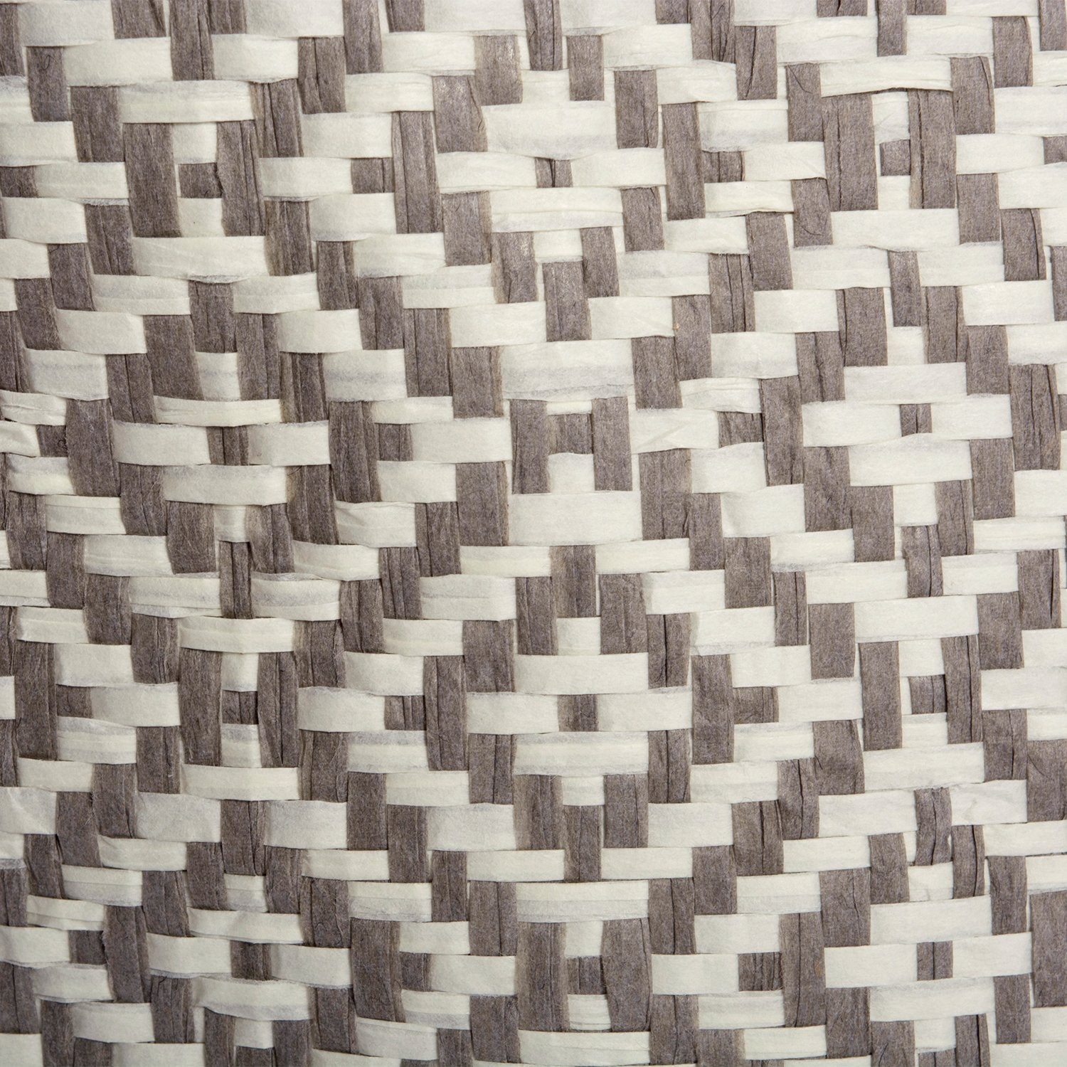 DII Woven Paper Storage Bin, Geo Diamond, Gray, Medium Rectangle