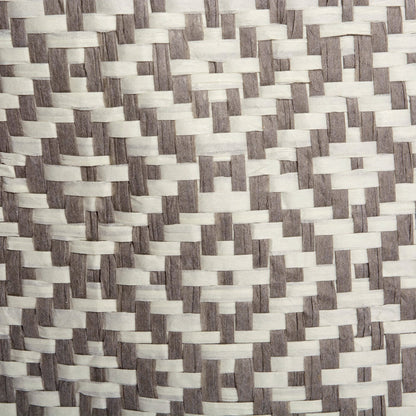 DII Woven Paper Storage Bin, Geo Diamond, Gray, Medium Rectangle