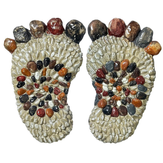 Outdooor Stepping Stones - Decorative Garden Stones for Patio, Deck, Garden or Sidewalk Faux
