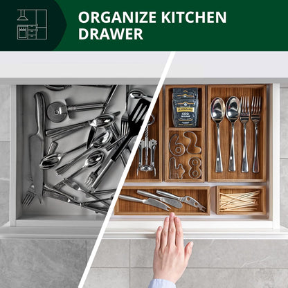 ROYAL CRAFT WOOD Premium Carbonized Bamboo Sticky Note Holder – Elegant & Durable Post-It Note Dispenser for Office Desk Organization