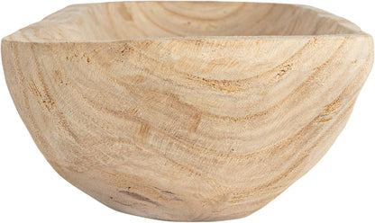 Creative Co-Op Paulownia Wood Oval Bowl | Brown | 22.75" L x 6" W x 3.25" H | (Pack of 4)