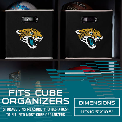 Franklin Sports NFL Jacksonville Jaguars Collapsible Storage Bin