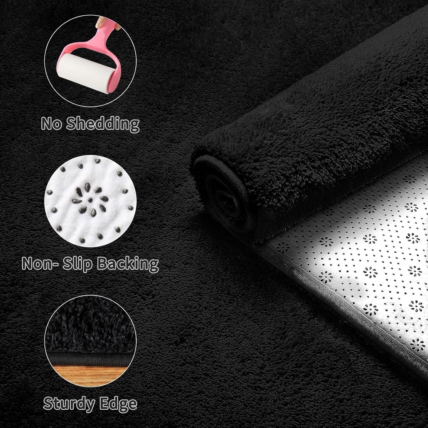 Sour Lemon 8x10 Area Rugs for Living Room, Soft Large Area Rug Fluffy Rugs for Bedroom，Machine Washable Area Rug Non Slip Carpet Rug for Living Room Playroom Kids Room Home Decor