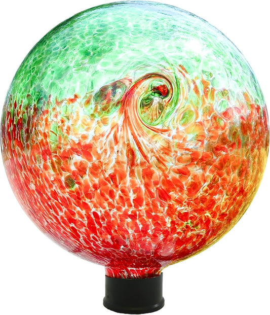 VCUTEKA Gazing Ball, Glass Gazing Balls Sphere for Garden Lawn Outdoor Ornament Yard Decorative
