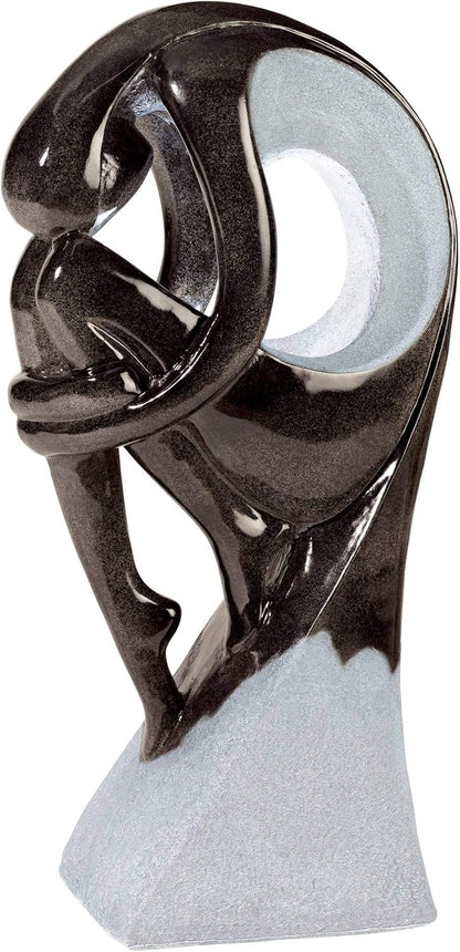 Graceful Form 43" High Large Modern Zen Indoor Outdoor Decor Resin Floor Fountain with Light LED Tall Standing Water Feature for Outside Garden Patio Yard Backyard Porch Deck - John Timberland