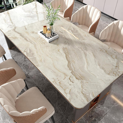 VEELIKE Large Size Marble Contact Paper Peel and Stick Countertops for Kitchen Waterproof Beige Gold Marble Wallpaper for Countertops Walls 32''x118'' Self Adhesive Countertop Vinyl for Bathroom Desk