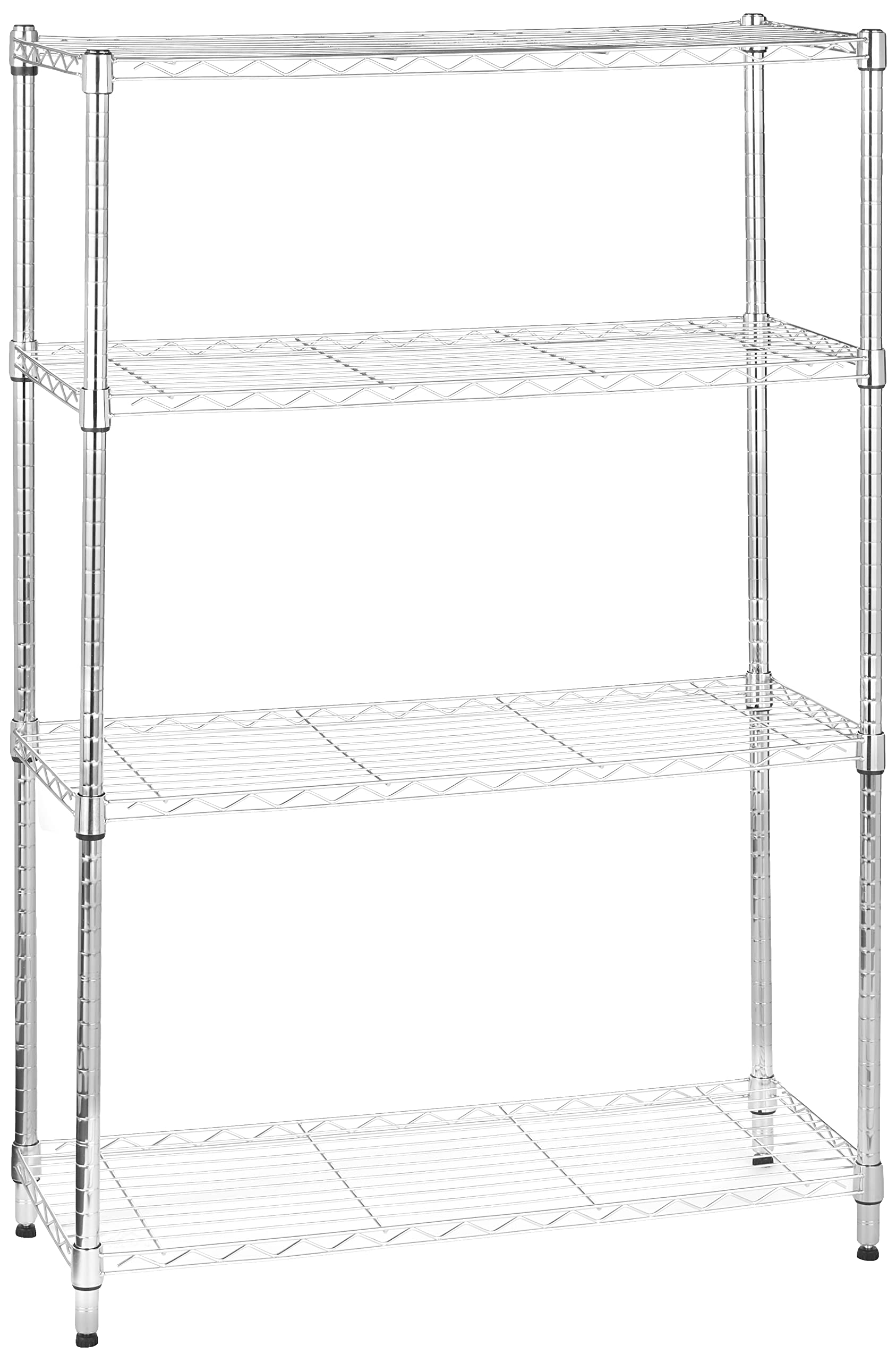 Amazon Basics 4-Shelf Adjustable Heavy Duty Steel Wire Rack Storage Shelving Unit for Kitchen