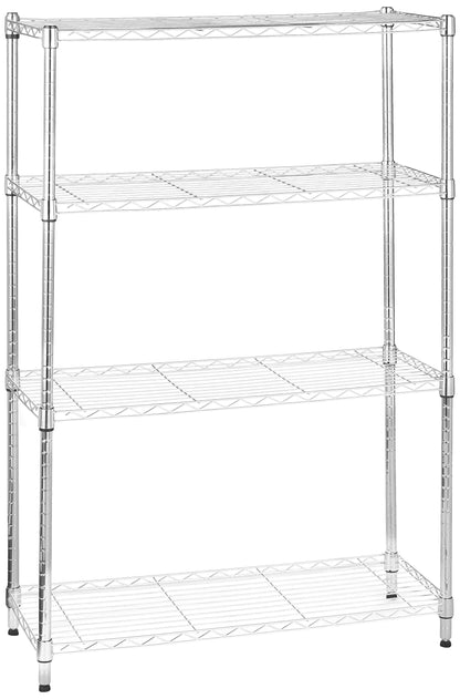 Amazon Basics 4-Shelf Adjustable Heavy Duty Steel Wire Rack Storage Shelving Unit for Kitchen
