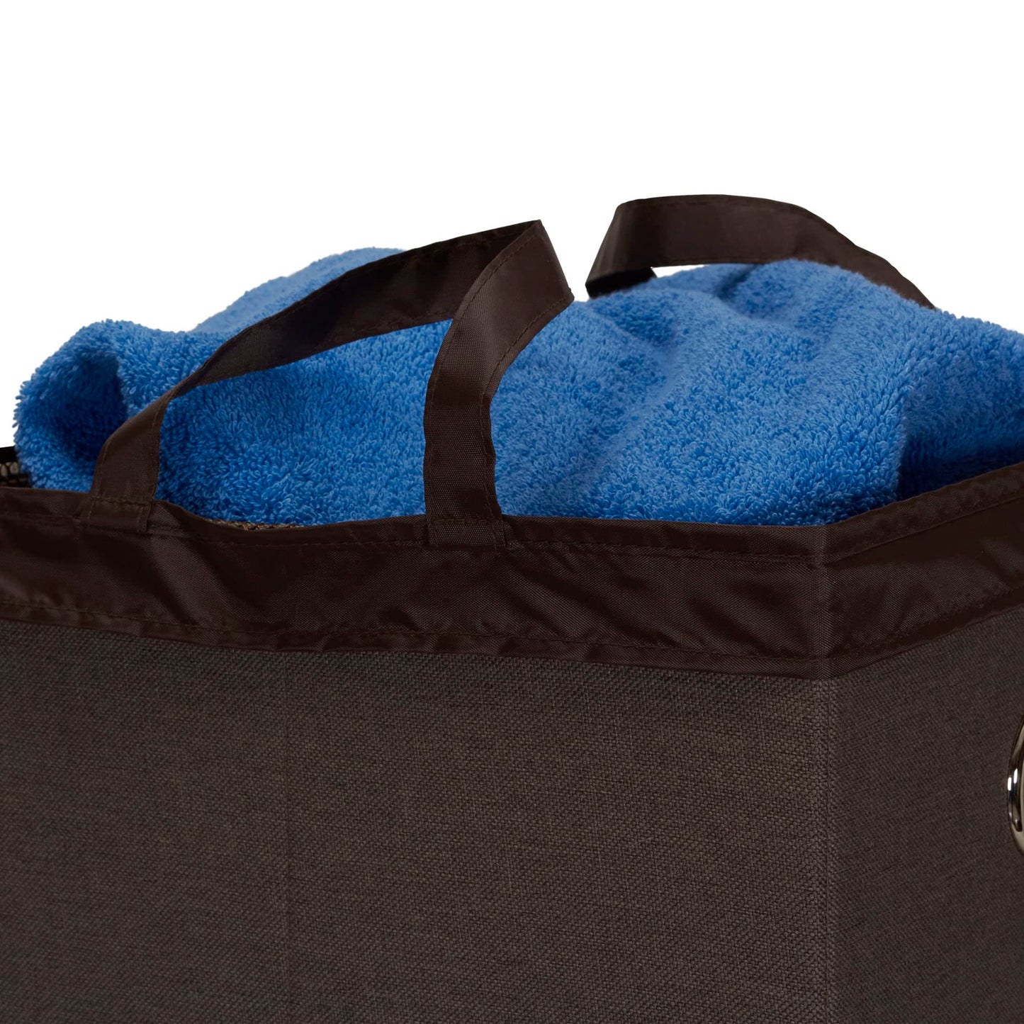Household Essentials Laundry Hamper with Lid, Removable Mesh Liner, and Magnetic Closure, Gray