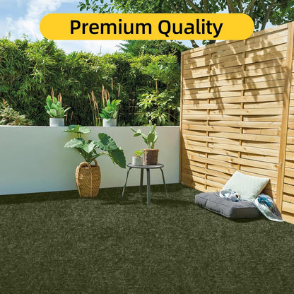 Marine Carpet,5 FT x 25 FT Olive Green Indoor Outdoor Carpet 0.2" Thick with Water-Proof TPE Backing, Non-Slide for Home, Patio, Porch, Deck