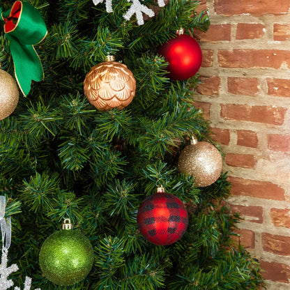 Every Day is Christmas Ornaments, Shatterproof Christmas Tree Ornament Set, Christmas Balls Decoration 35 Count (2.75"/70mm, Garden Country Woodland)