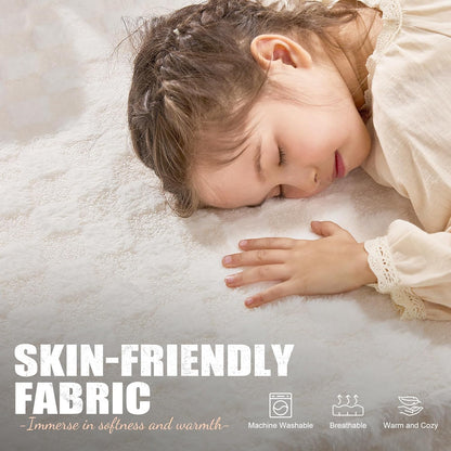 Hobestluk Modular Sectional Sofa Memory Foam Couch L Shape Sofa for Living Room Loveseat with Chaise Lounge Cloud Couch with Removable Cover (Plush White, Loveseat with Chaise)