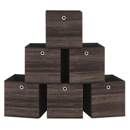 SONGMICS Storage Cubes, Set of 6, 13-Inch Foldable Closet Organizers