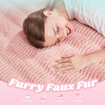 Hobestluk 3 in 1 Bean Bag Chair Giant Bean Bag Chairs for Adults with Ripple Cover Convertible Bean Bag Floor Cushion with Machine Washable Cover for Living Room (Ripple Pink)