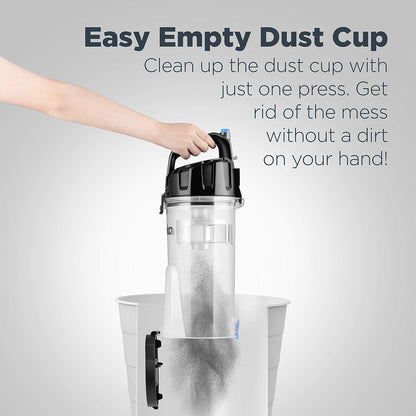 Eureka PowerSpeed Lightweight Upright Vacuum Cleaner for Carpet and Hard Floor, Powerful Bagless Upright Vacuum Cleaner for Home Pets, NEU181A, Blue