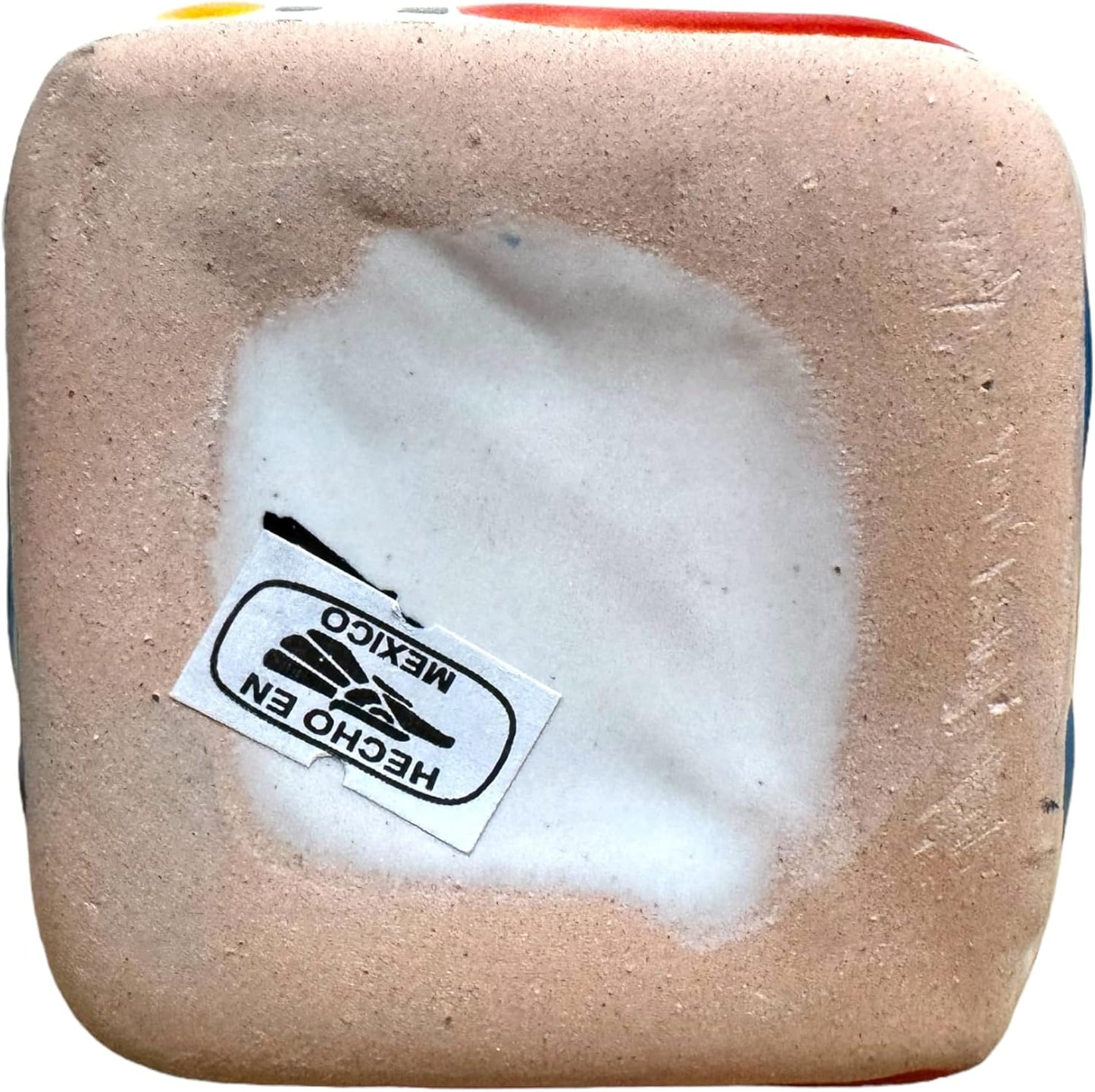 Talavera Planter Pot Square Vase Folk Art Mexican Pottery Handmade Hand Painted Home Decor Indoor Multicolor Outdoor 9.25" (Turquoise Multi)