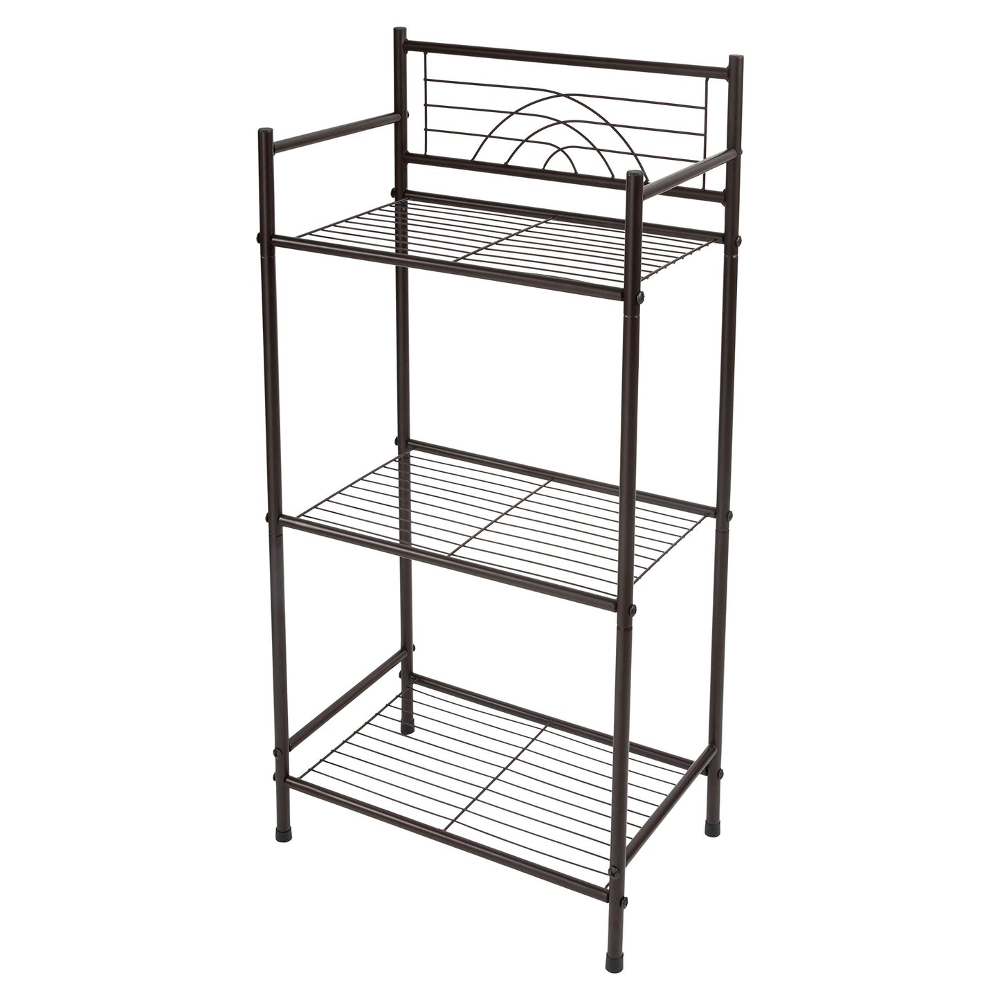 Bath Bliss 3 Tier Storage Shelf | Freestanding | Dimensions: 17.3"x 10.6"x 35.8 | Free Standing |