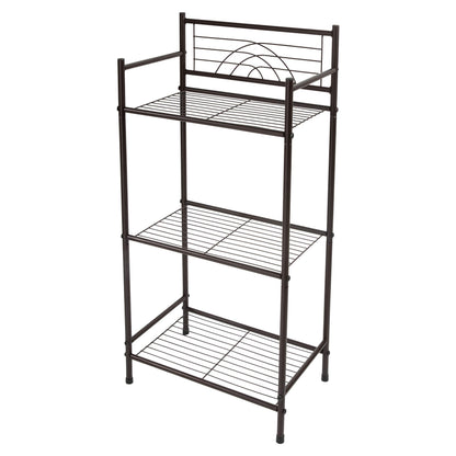 Bath Bliss 3 Tier Storage Shelf | Freestanding | Dimensions: 17.3"x 10.6"x 35.8 | Free Standing |