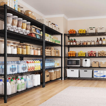 Garvee 76.8" H Storage Shelves 5-Tier Garage Shelving Adjustable for Pantry