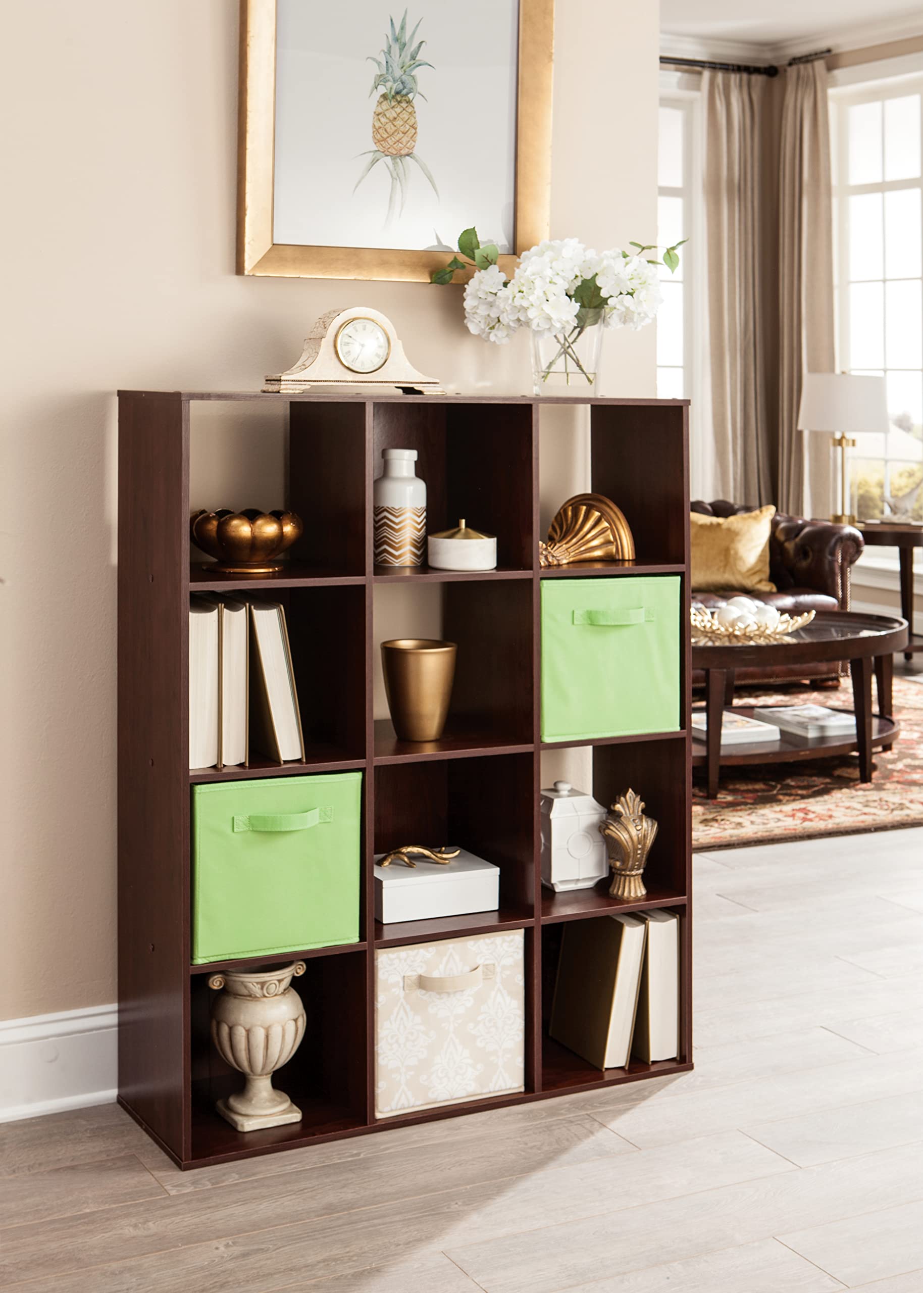 ClosetMaid Cubeicals 12 Cube Storage Shelf Organizer Bookshelf, Stackable, Vertical or Horizontal
