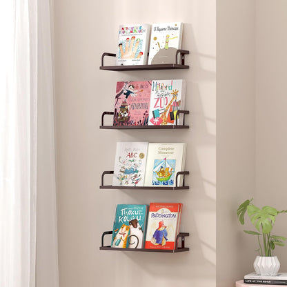 PUSDON Metal Wall Hanging Basket 2 Packs DIY Suitable for Multiple Scenes - Middle Bronze Hollowout