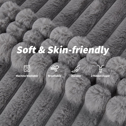 Hobestluk 3 in 1 Bean Bag Chair Giant Bean Bag Chairs Convertible Bean Bag Floor Cushion with Machine Washable Cover, Beanbag Chairs for Adult (Grey)