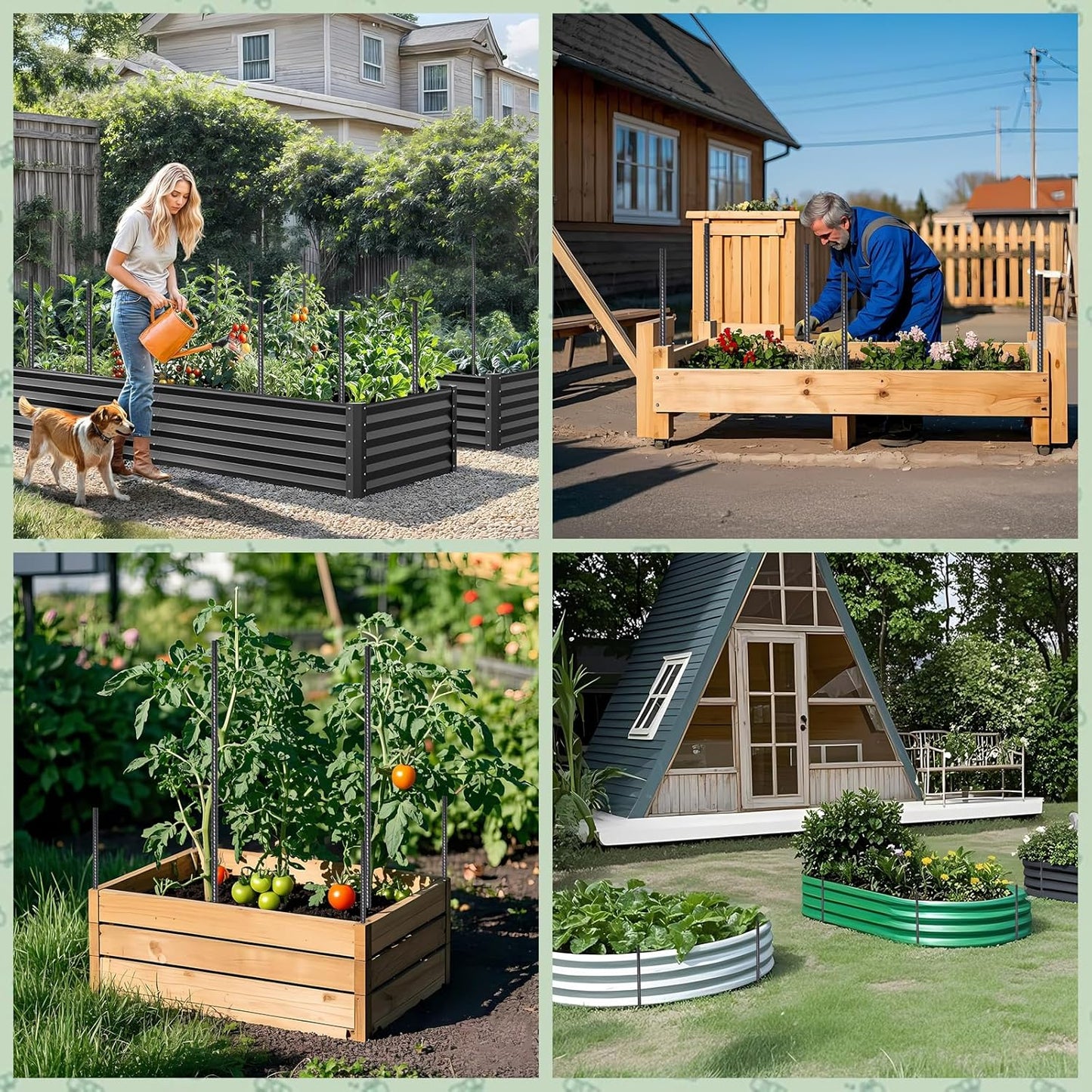 VVOKGO Rebar Stakes 16 Inches Ground Concrete Form Stakes (12pcs), Straight Metal Spikes Heavy Duty with Chisel Point End, 5/16" Diameter Steel Anchors for Fence, Concrete Timber, Garden Plants, Black