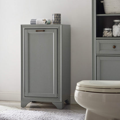 Crosley Furniture Tara Laundry Hamper with Linen Sorting Bag, Bathroom Storage and Organization