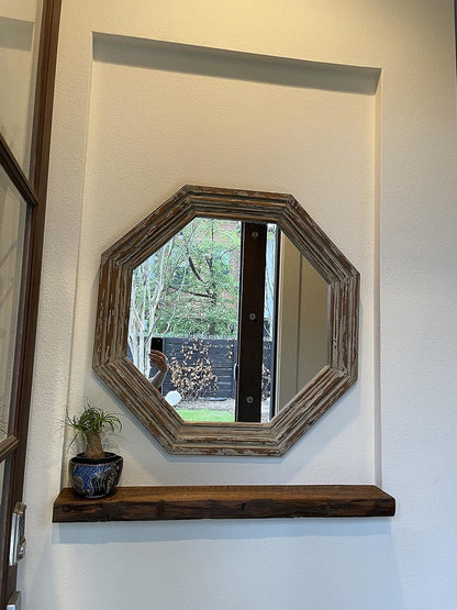 joelsantiques 30 Inch Wooden Floating Shelves for Wall - 30x9x2 in - Made of Natural Wood - Long Heavy Duty Rustic Wall Shelves for Bedroom - Perfect for Living Room, Kitchen - Medium Brown