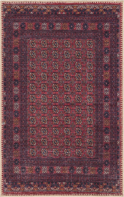Keen Home Design 2x3 Rug - Machine Washable Entry Rug with Non-Slip Backing, Ideal for Enteryway, Kitchen, Bathroom, Laundry Room - Vintage, Easy Clean, Durable, Low Pile Rug - (2' x 3')