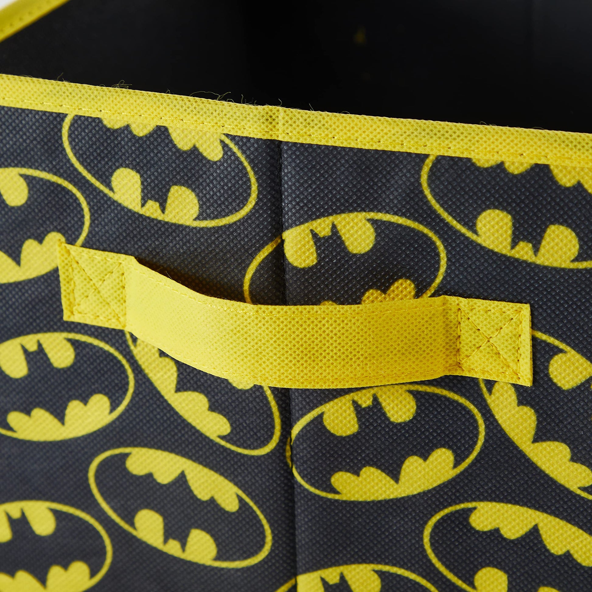 Batman Collapsible Storage Cubes – Set of 2 Foldable Fabric Bins for Kids – Organizer Boxes with