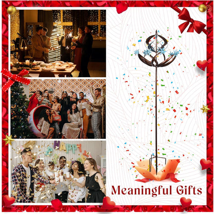 Wind Spinners Outdoor Metal - 86" Height Extra Large Kinetic Wind Spinner Sculpture for Yard and Garden, Ideal Gifts for Birthday, Anniversary and Housewarming