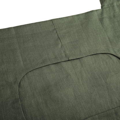 Amazhiyu 100% Linen Door Hanging Laundry Hamper Bag, 19x27 Inches Dusty Green