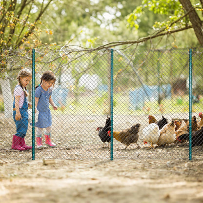 ARIFARO Sturdy Duty Metal Fence Posts 3 Feet,Pack of 10, 3-4-5-6-7 Feet No Digging Garden U Post for Wire Fencing Steel Fencing Poles for Yard, Outdoor