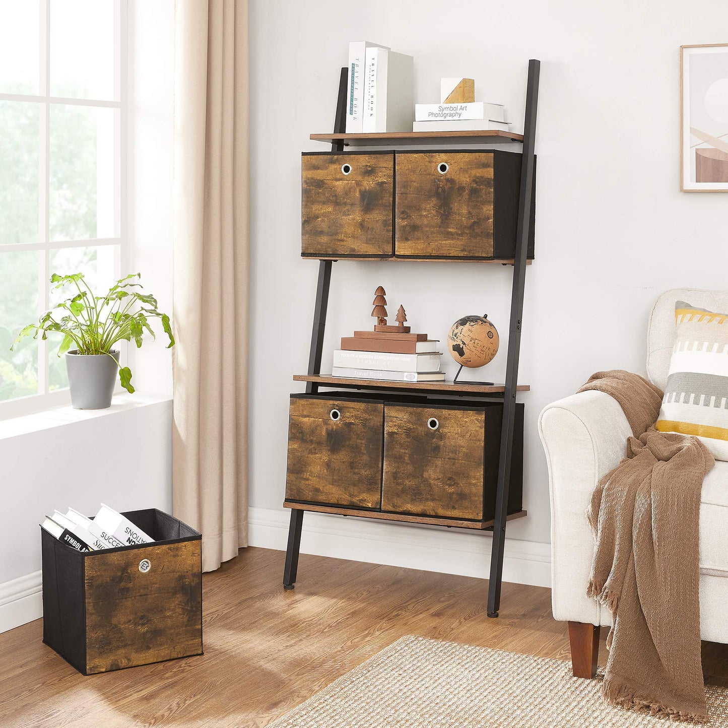 SONGMICS Storage Cubes, Set of 6, 11.8-Inch Foldable Closet Organizers