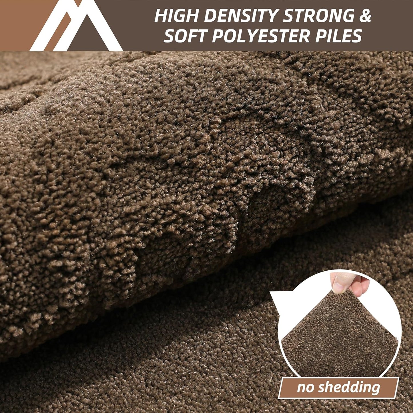 COSY HOMEER-Door-Mat-Non-Slip-Entryway-Rug 24”x36” Absorbent Welcome Mats Washable Dirt Trapper Door Mat Entrance Floor Mats for Front Back Doormats and Wet Shoes,Brown