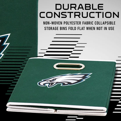 Franklin Sports NFL Philadelphia Eagles Collapsible Storage Bin