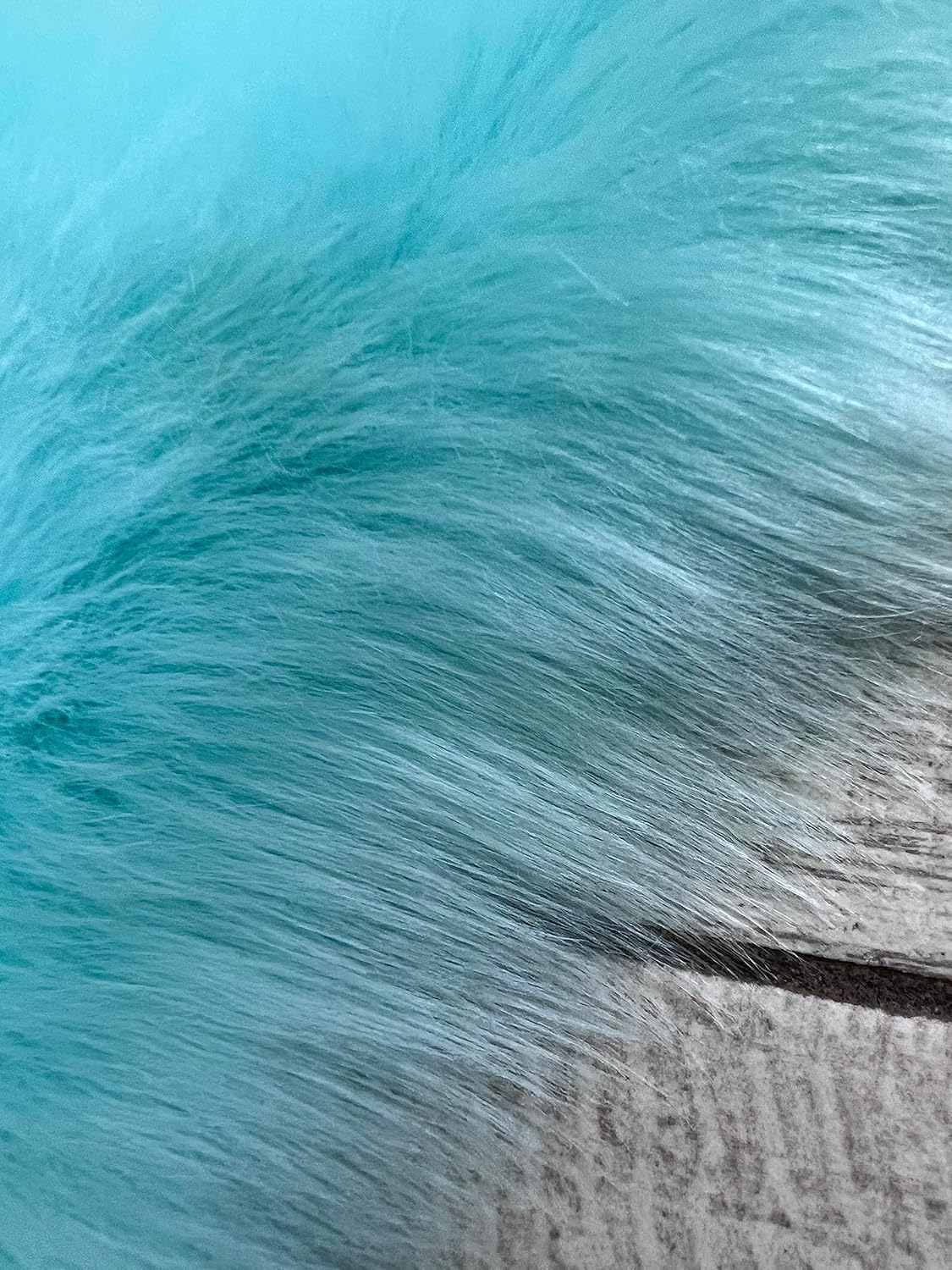 LAMBZY Faux Sheepskin Super Soft Hypoallergenic Free Shape Silky Shag Rug, Luxury Shaggy Plush Carpet for Bedrooms Living Kids Room Sofa Rugs (Blue, Decto 10 Pelts 6'x10')