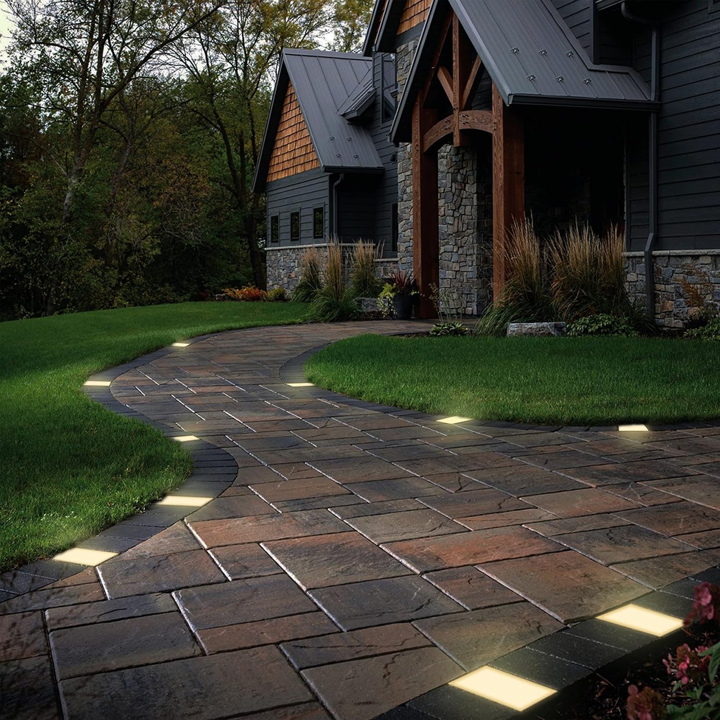 LUMENGY Paver Light 4×8 Inch (3.93 inch X 7.87 inch), 2700K Brick Lighting for Pavers, Driveway, Pathway Patio, & Garden, 12V Waterproof IP67, Drive-Over Rated