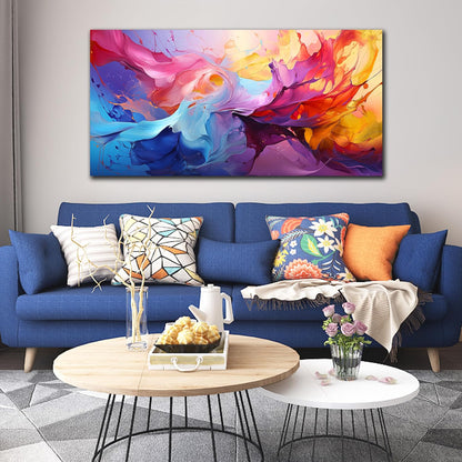 GUGIKA Abstract Wall Art for Living Room, Colorful Canvas Wall-Art for Bedroom, Print, 29x59 Inches
